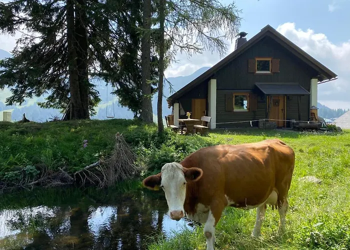 Gemuetliche Berghuette In Den Alpen Sonnenalpe Nassfeld